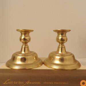 VINTAGE Pair of Brass Candlestick Holders
